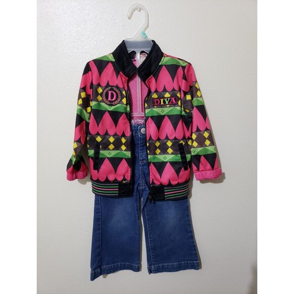 Lil Miss Hollywood jacket and jean set, size 2T - Picture 1 of 8